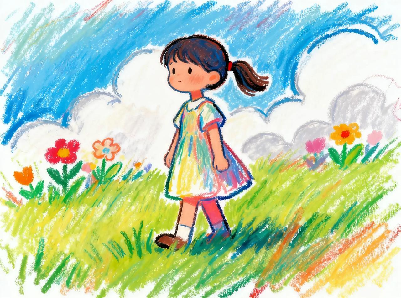 蜡笔画
